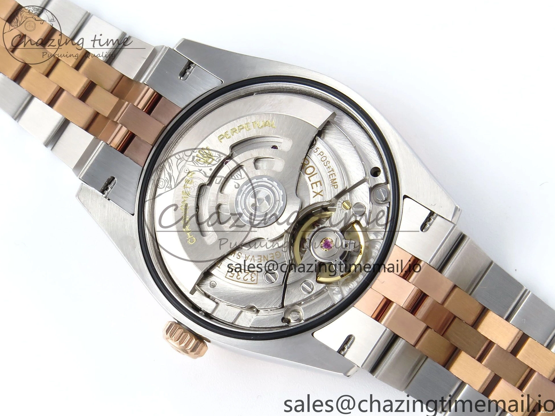 MiroTime 0225 DateJust 36 126231 EWEF Best Edition Gray Dial Stick Marker on SS RG Jubilee Bracelet A Seasonal 593